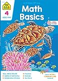School Zone - Math Basics 4 Workbook - 64 Pages, Ages 9 to 10, Grade 4, Multiplication, Division Symmetry, Equivalent Fractions, and More (School Zone I Know It!&reg; Workbook Series)
