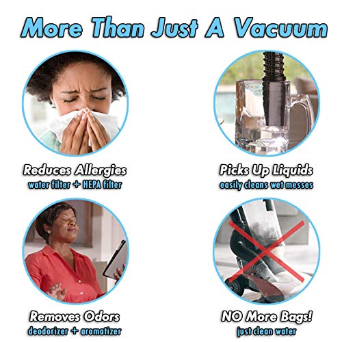 Sirena Bagless Vacuum Cleaner Premium Pack Water Filtration Vacuum