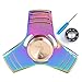 SYOURSELF Titanium Alloy Tri-Spinner Hand Fidget Toy, 1 Replacement Hybrid Ceramic Bearing- 5-7 mins High Speed & Quiet Spin EDC Focus Toy for Stress Relieve Anxiety Adult Children(Square Rainbow)