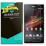 Sony Xperia Z Front + Back Protector [6-Pack], Klear Cut High Definition Matte Front + Back Protector for Sony Xperia Z (C6602 / C6603 / C6606) PET Film Anti-Glare and Anti-Bubble Shield