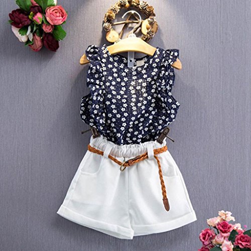 image for Girls Dresses,Haoricu Hot Sale 3PCS Toddler Kids Summer Clothes T-shir