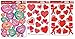 Valentines Day Window Clings, Bundle of 3