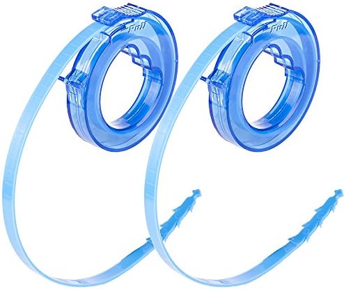 LAVAVIDA Drain Clog Remover, 2 Pack Hair Drain Snake Cleaning Tools for Bathroom/Kitchen - Blue