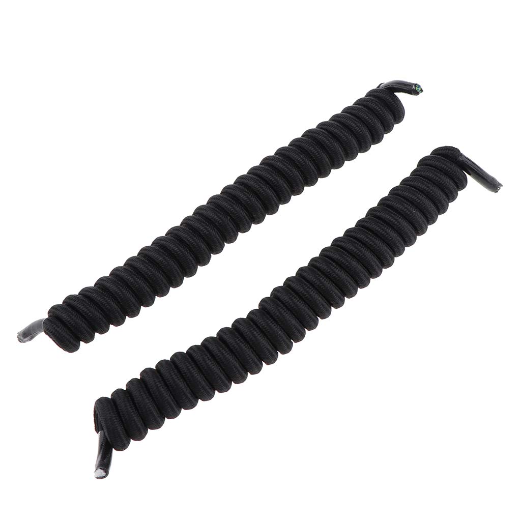 CUTICATE 5Pairs Curly Elastic No Tie Shoelaces Disability Spring Lazy