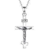 INFUSEU 925 Sterling Silver Religious Protection Medal for Men Women Meaningful Christian Catholic Jewelry