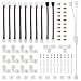 LED Strip Connector Kit for 5050 10mm 4Pin,Includes 8 Types of Solderless LED Strip Accessories,Provides Most Parts for DIY