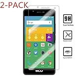 [2-PACK] BLU R1 HD Tempered Glass Screen Protector,IDEA LINE(TM) Ultra Thin 9H Hardness 2.5D Round Edge[Anti-Scratch, Anti-Fingerprint, Bubble Free] with lifetime replacement warranty