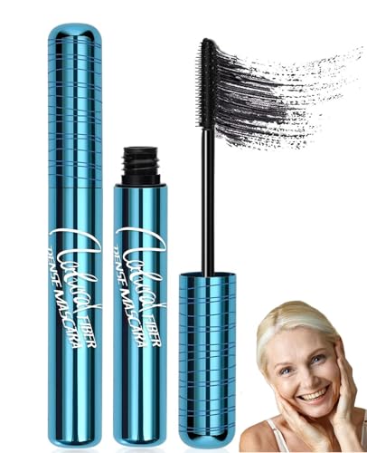 Mascara for Older Women, Black, Waterproof Mascara, Natural, Hypoallergenic, Volumising for Thinning Eyelashes and Sensitive Eyes (Pack of 2)