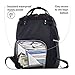 Diaper Bag Backpack - All-in-One Designer Baby Nappy Bags with Stroller Straps Changing Pad and Key Holder - Black