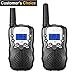 FUNTOK Walkie Talkie for Kid Walkies Talkies 22 Channel Two Way Radios Long Range Outdoor Walkie Talky (Black)