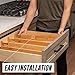 modessio Bamboo Drawer Dividers, Expandable Drawer Organizers (2.6