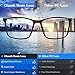 Oiamik Blue Light Blocking Women/Men Computer Glasses with UV400,Lightweight Eyeglasses Frame Gaming Glasses,Anti Eye Strain, Headache, Depression