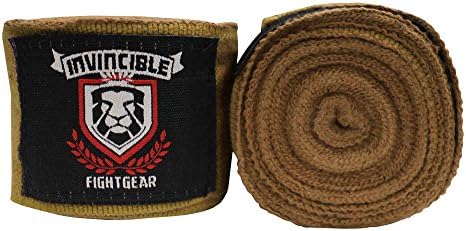 Amber Fight Gear Elastic Thick Hand wraps, Hunter Green, 200"