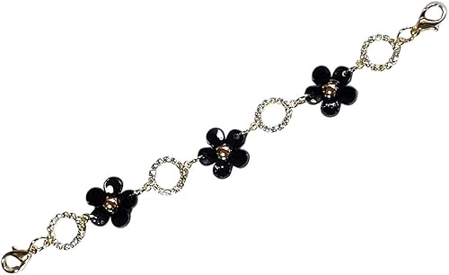 Amazon マスクバンド 痛くない おしゃれ マスクチェーン デイジー ラインストーン マスクストッパー マスクストラップ アクセサリー レディース 韓国流行り ブラック Free シューズ バッグ