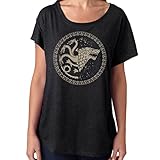 Game of Thrones Stark/Targaryen Sigil Black Dolman (XX-Large)