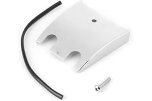 Dash Panel, Motorcycle Dash Extension Panel Drag Fuel Tank Cover Fit for FLTR FLTCU I FLHT(Silver)
