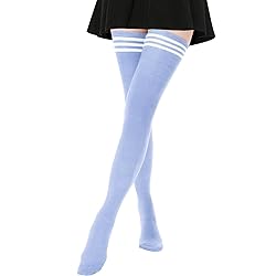 AQOKKA 1 Pairs Extra Long Thigh High Socks for