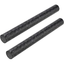 2 Pieces Delrin Acetal Plastic Rod – 2" Diameter X 12" Length – Black – Made In India