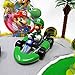 MARIO BROTHERS MARIO KART Racing Themed Birthday Cake Topper Set Featuring Figures and Decorative Themed Accessories