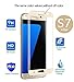 ProChosen Galaxy S7 Edge Screen Protector [Full Coverage], HD Clear Anti-Bubble Tempered Glass Screen Protector for Samsung Galaxy S7 Edge - Gold