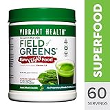 Vibrant Health - Field of Greens, Organic Raw Greens Superfood Juice Powder, 60 Servings (FFP)
