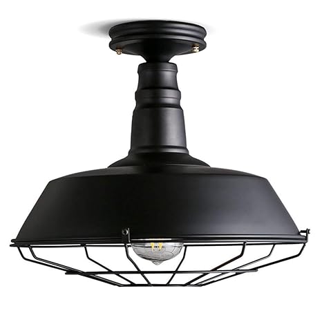 Industrial Ceiling Light Retro Hanging Light Classic Round