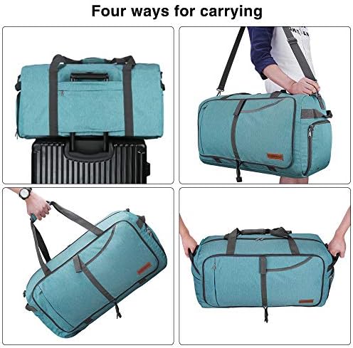 Canway 65L Travel Duffel Bag, Foldable Weekender Bag with Shoes Compartment for Men Women Water-proof & Tear Resistant 4 Canway 65L Travel Duffel Bag, Foldable Weekender Bag with Shoes Compartment for Men Women Water-proof & Tear Resistant