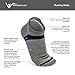 Wanderlust Low Cut Compression Socks – Unix Cotton Socks - Gray and Blue.