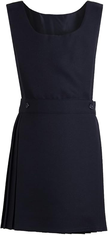 girls black pinafore dress