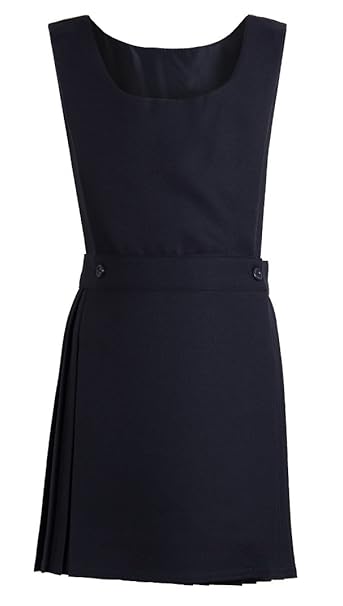 girls black pinafore dress