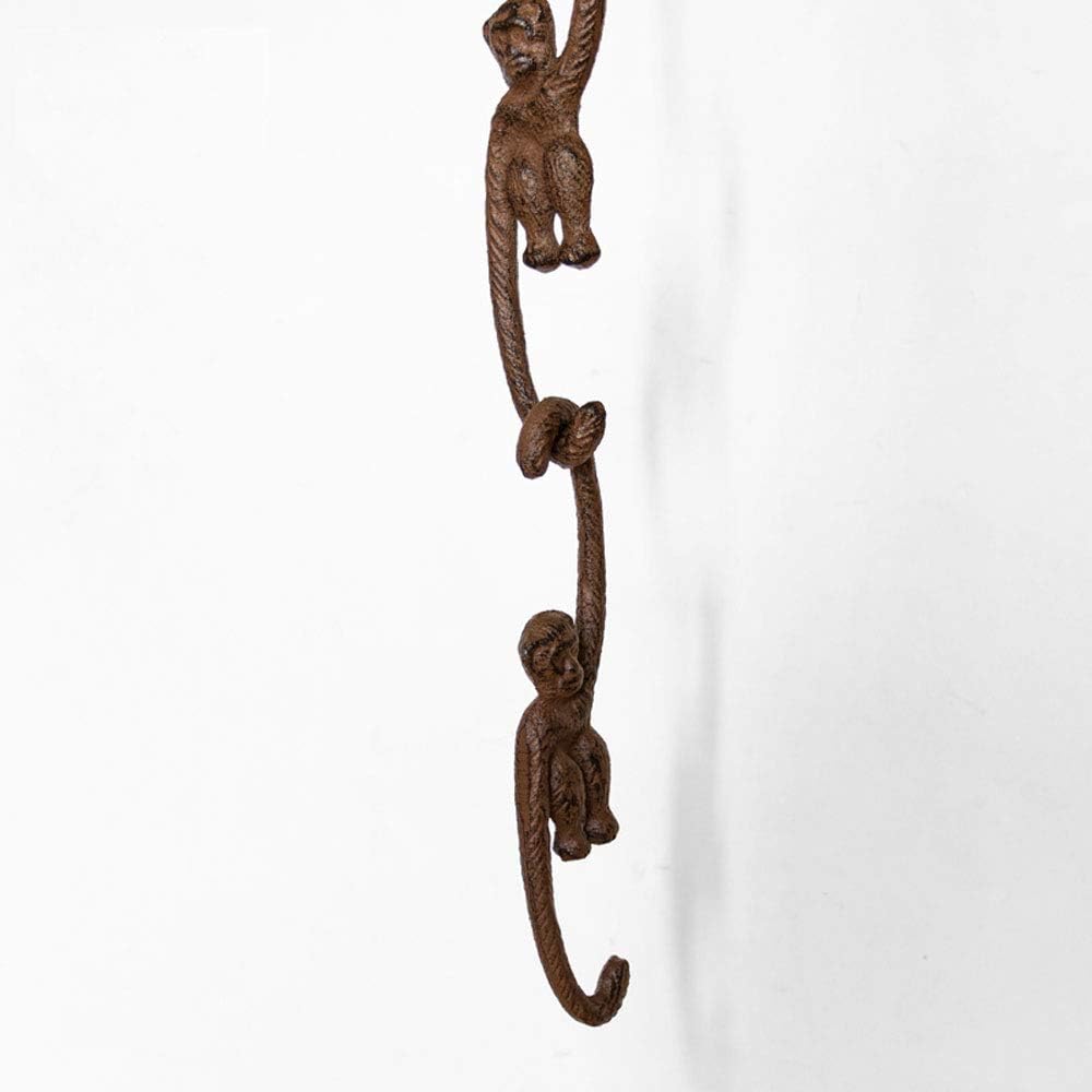 Sungmor Cast Iron Plant Hangers, 2PC Monkey Hooks, 7.9 Inch Large S Planter Hanger - Image 3