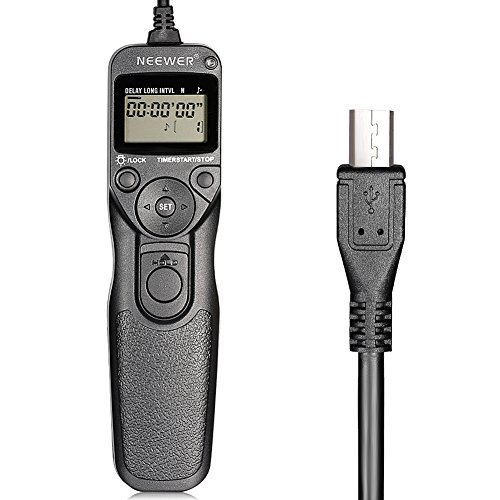 Neewer DSLR Camera Shutter Release Wired LCD Timer Remote Control