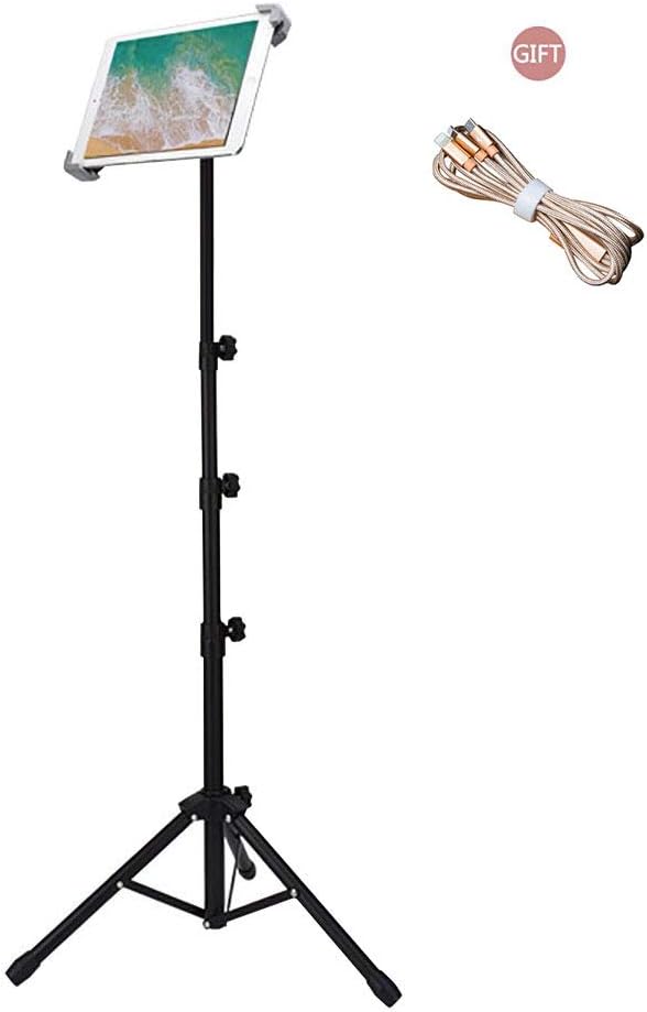 IPad Tripod Stand, Ruren Foldable Floor Height Adjustable