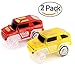 New Ideas Car Tracks,Light Up Replacement Toy Car (2-Pack) Glow in The Dark Racing Track Compatible Most Tracks,Boys Girls (red + Yellow)