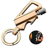 BOLLAER New Match Metal Matchstick Gift Outdoor Fire Starter Waterpoof Survival Gear Hiking Match Lighter Fire Starter Keychain and Bottle Opener,Best Gift Ideas and Emergency Survival Gear