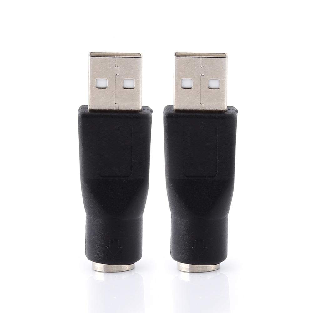 Bewinner USB to PS/2 Adapter, USB 2.0 A Male to PS/2 Female Converter Computer Laptop Mouse Mechanical Keyboard Mice, USB to PS/2 Connector