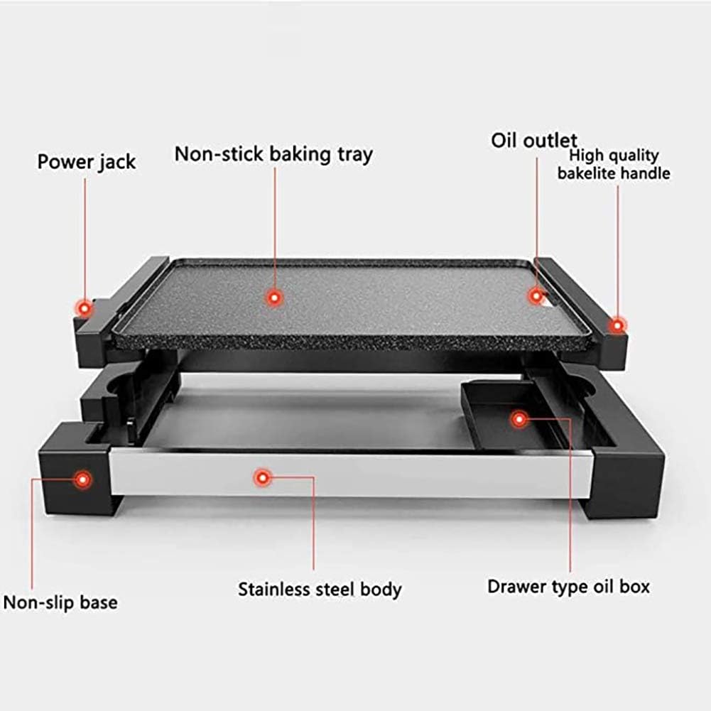 Review WYQ Teppanyaki Electric Grill, Healthy Mini Electric Grill and 8