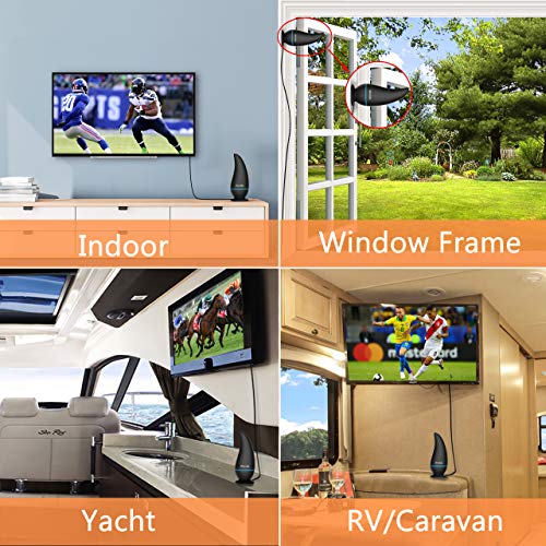 【2020 Upgraded】Wonido Indoor TV Antenna, HD Antenna for TV Indoor Up to