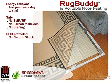 Amazon Com Rugbuddytm 165w Under Rug Space Heater 3 X 5