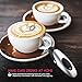 FASTDEER Milk Frother Handheld Battery Operated Electric Foam Maker with Stainless Steel Whisk for Coffee, Latte, Cappuccino, Hot Chocolate