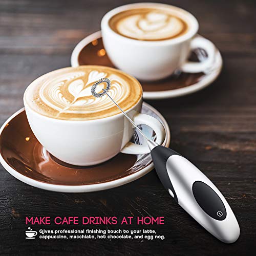 2 FASTDEER+Handheld+Stainless+Cappuccino+Chocolate