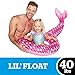 BigMouth Inc Lil’ Water Float - Pool Floaties for Infants Babies & Kids Ages 1-3, for Beginner Swimmers, Easy to Inflate and Durable - Mini Mermaid