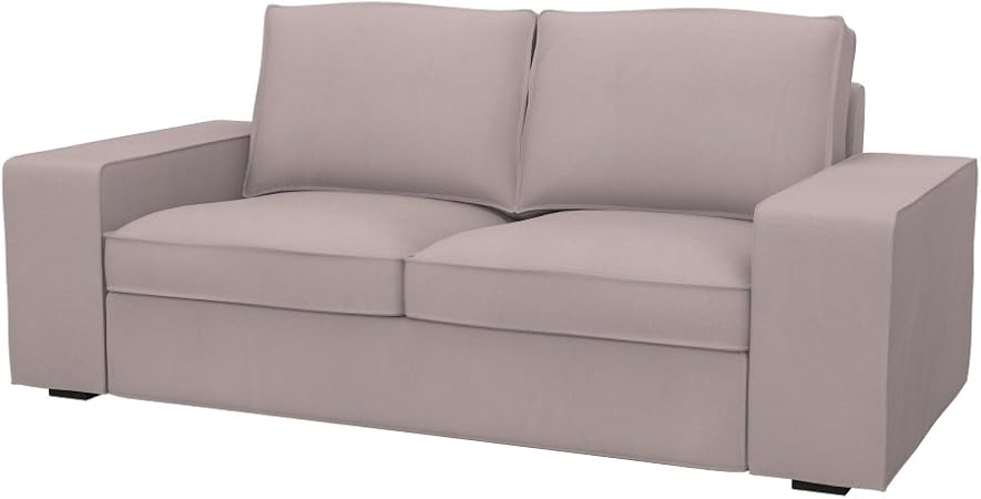 Amazon De Soferia Bezug Fur Ikea Kivik 2er Sofa Stoff Eco Leather Taupe