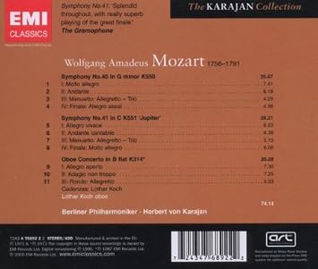 Mozart: Oboe Concerto K314; Symphonies Nos. 40 & 41: Amazon.co.uk: Music