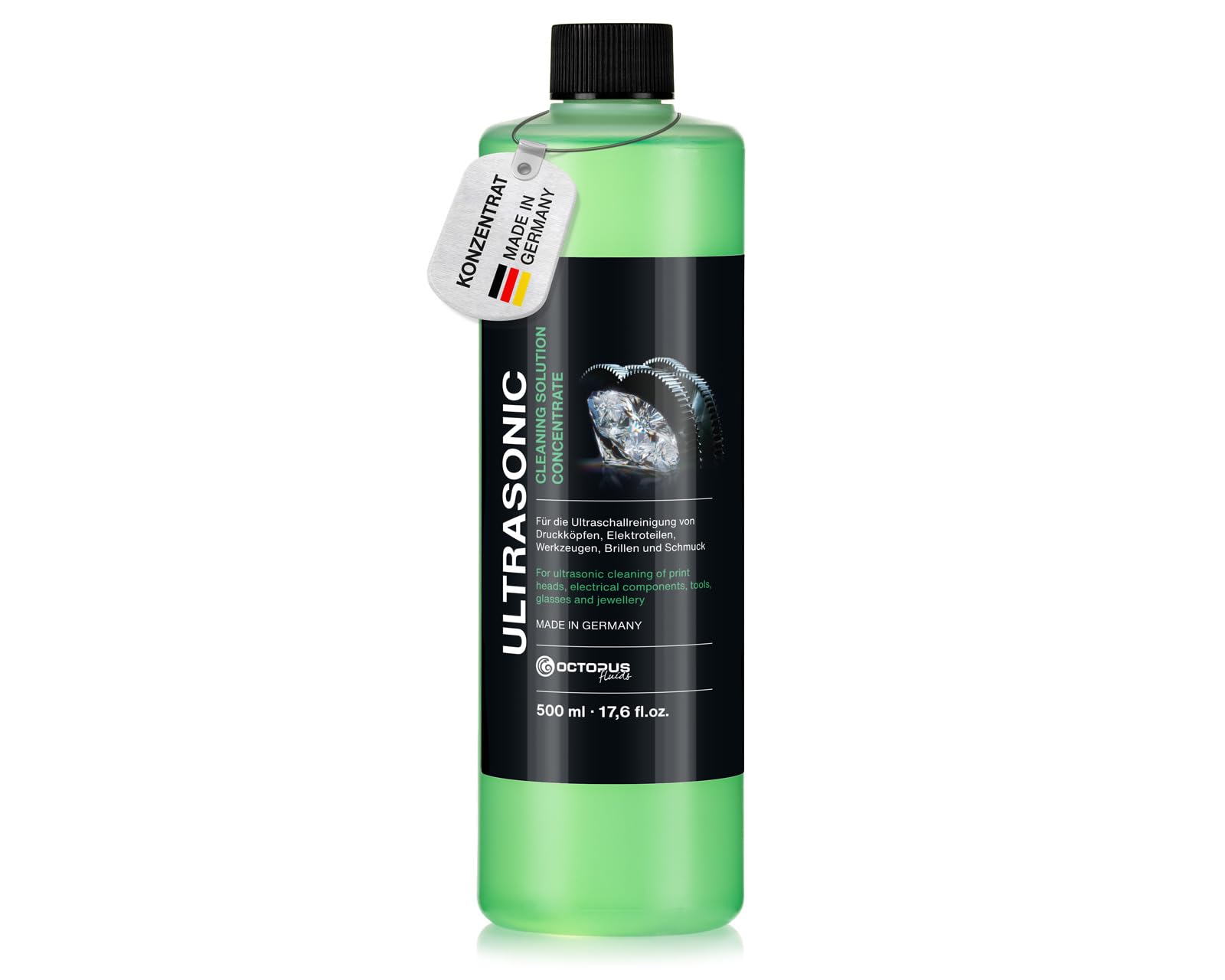 OCTOPUS powerful ultrasonic cleaner, concentrate for use in ultrasonic cleaner, glasses cleaner, mechanics and printing technology cleaner (500ml) — image 1