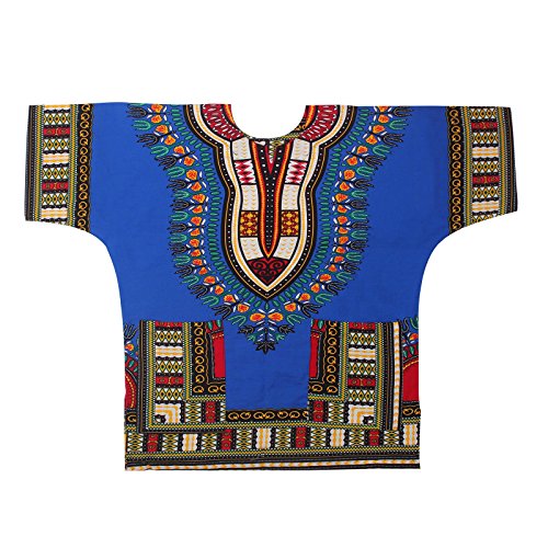 Moxeay Traditional African Vintage Print Unisex Dashiki Top