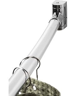 Amazon Com Bino Expandable Curved Shower Curtain Rod Polished