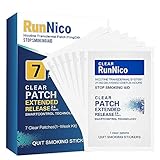 RunNico 21mg Nicotine Patches 7Pcs Step 1,2，3 Stop Smoking Aid,Nicotine Transdermal System,Smoking Cessation Products