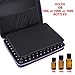 Hipiwe 108 Essential Oils Carrying Case Holds 5ml, 10ml, 15ml Bottles Hard Shell Exterior EVA Essential Oils Storage Organzier Bag with Foam Insert and Carrying Handle (Black+Purple 108)