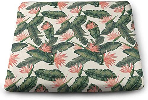 Mastexoru Seat Cushion Ther Green Seat Meditation Cushion with Memory Foam Cushion for Office Chair Car Seat – Back Pain & Sciatica Relief(15" X 14" X 1.2")
